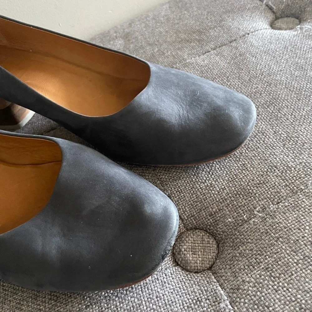 Coclico Epic Suede Colorblock Block Wood Heel Round Toe